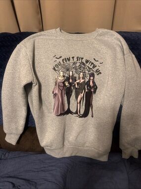 Source Unknown Gray Graphic 'You Can't Sit With Us' Crewneck Sweatshirt bats